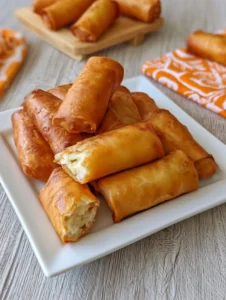 Banana and Cream Cheese Spring Rolls