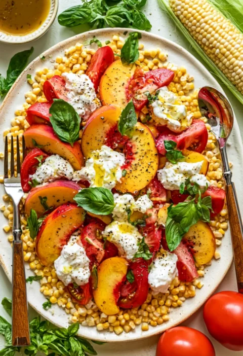 Burrata Peach Salad