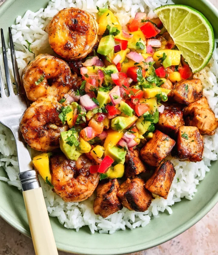 Cilantro Lime Marinated Chicken & Shrimp