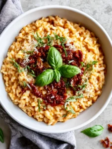 Creamy Sun-Dried Tomato Risotto for Cozy Home Cooking
