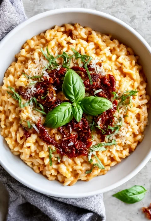 Creamy Sun-Dried Tomato Risotto