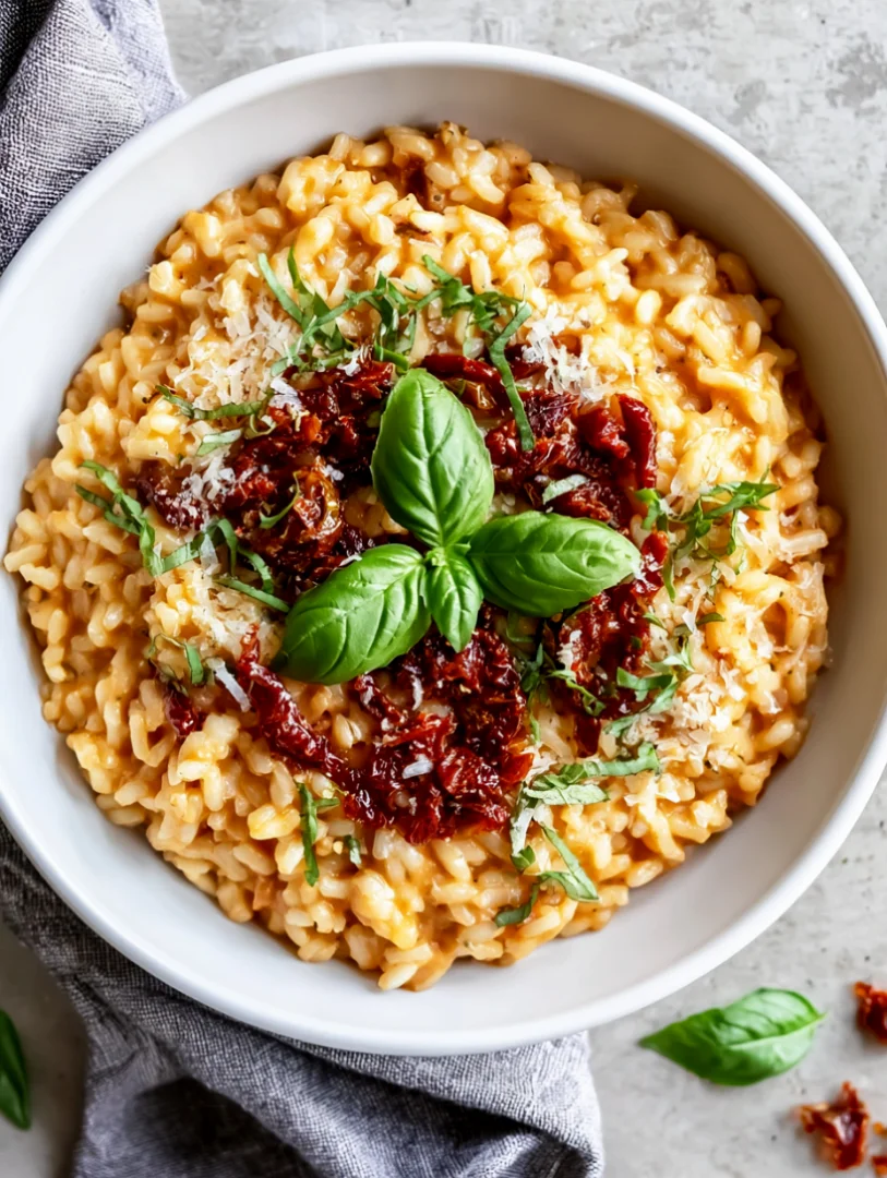 Creamy Sun-Dried Tomato Risotto