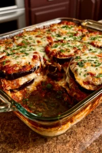 Crispy Mozzarella Eggplant Parmesan