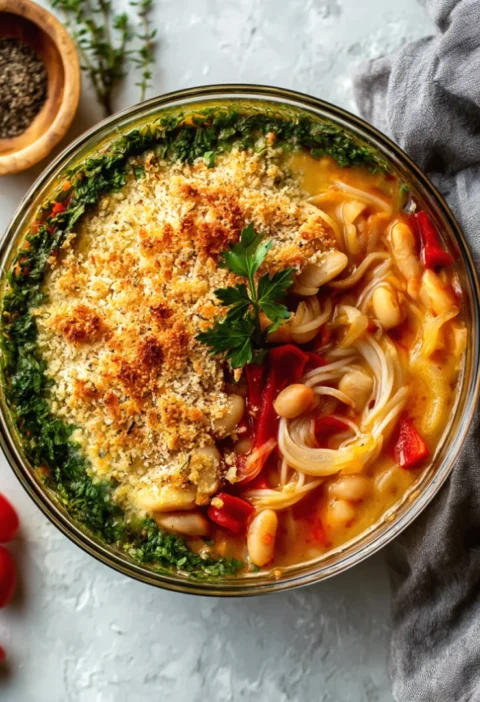Thai chicken noodle soup