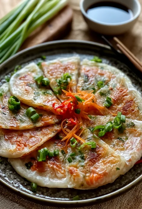 crispy rice paper pancakes