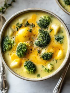 Dinner Idea Delicious Broccoli Potato Cheese Soup That Wows!