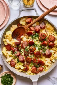 Easy Kielbasa and Cabbage Skillet (One-Pan!)
