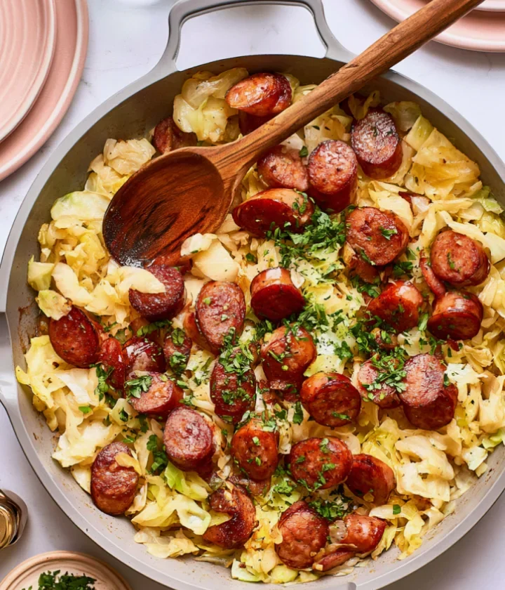 Easy Kielbasa and Cabbage Skillet