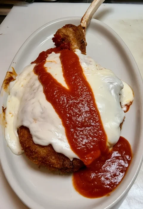 Easy Veal Chop Parmigiana