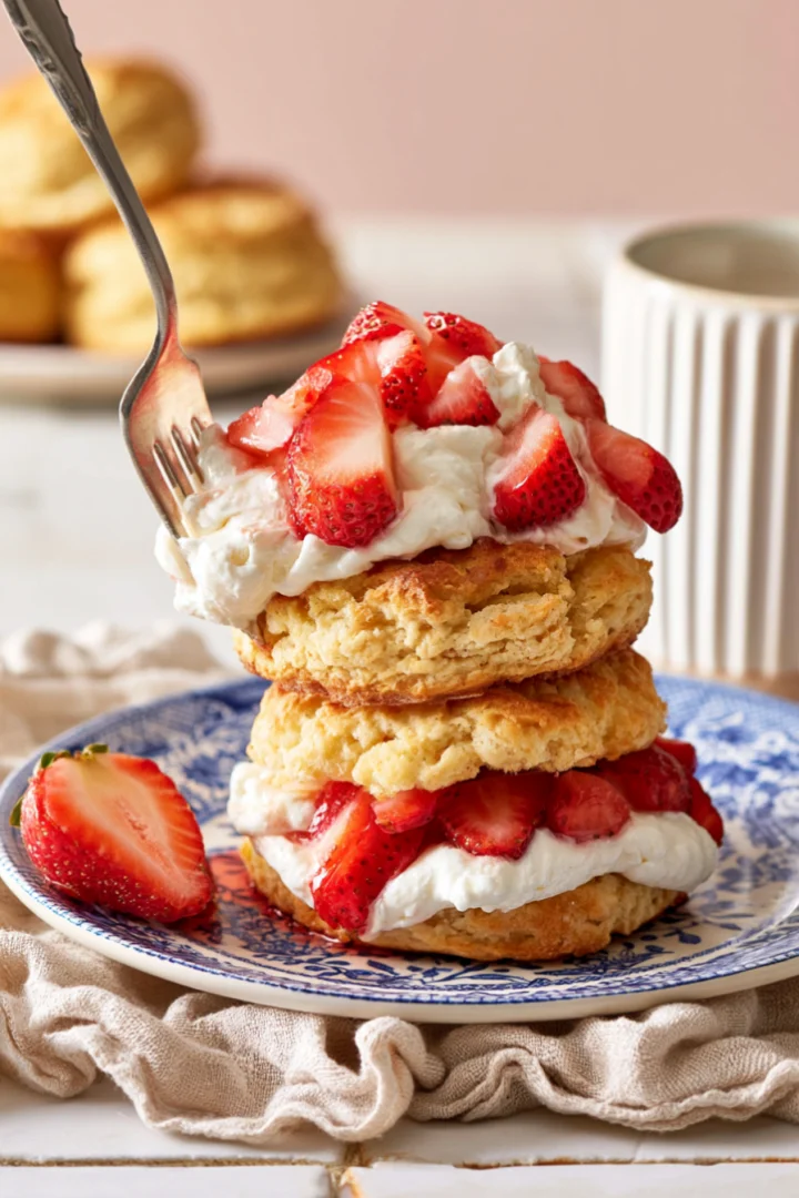 Gluten Free Strawberry Shortcake with Homemade Biscuits