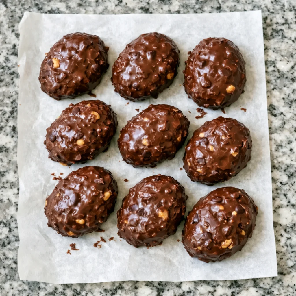 Grandma’s Secret No-Bake Chocolate Walnut Clusters