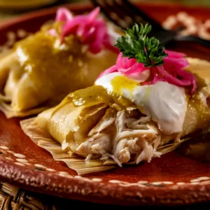 Green Chili Chicken Tamales (Tamales Verdes de Pollo)