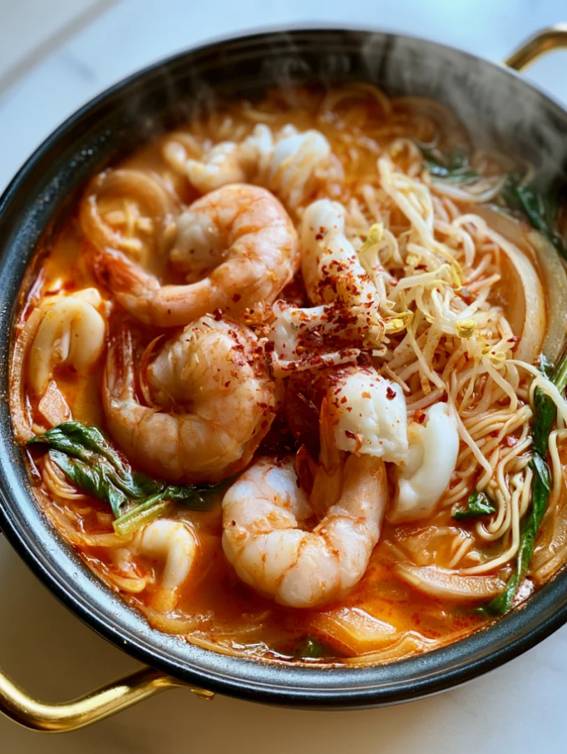 Jjamppong: Brighten Your Day with Spicy Seafood Noodle Soup