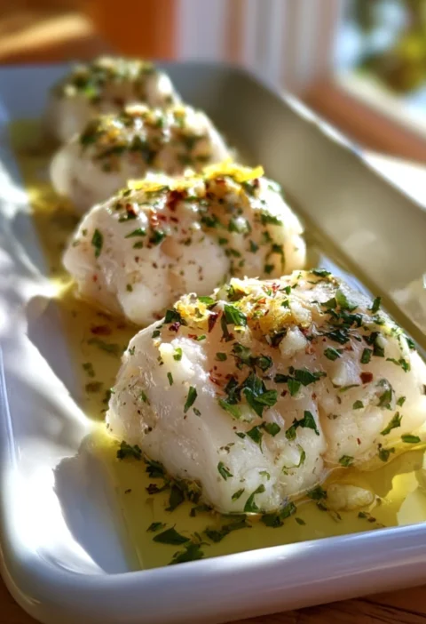 Lemon Garlic Baked Cod