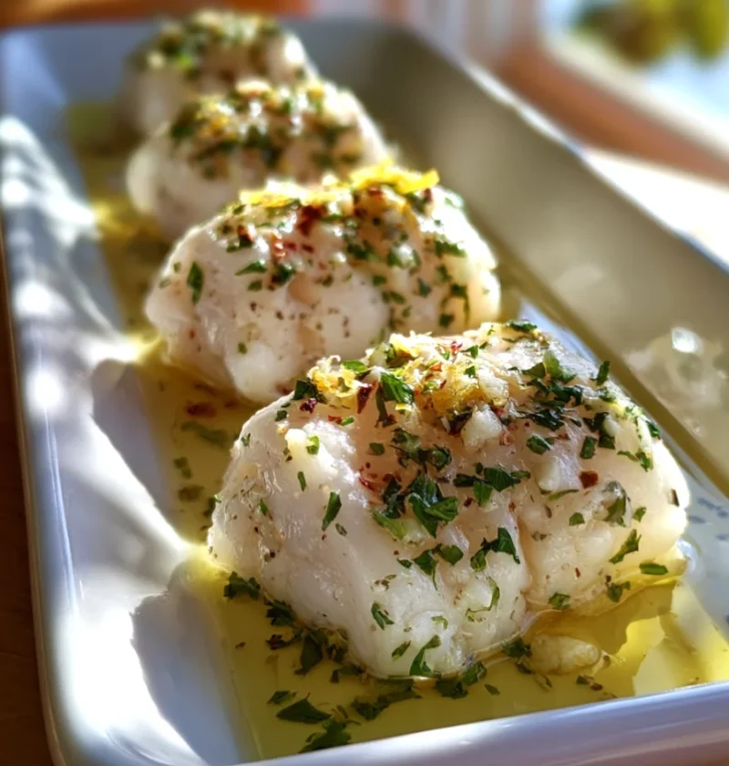 Lemon Garlic Baked Cod