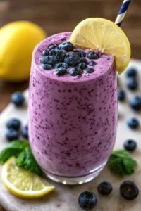 Revitalize Your Day with an Anti-Inflammatory Lemon Blueberry Smoothie