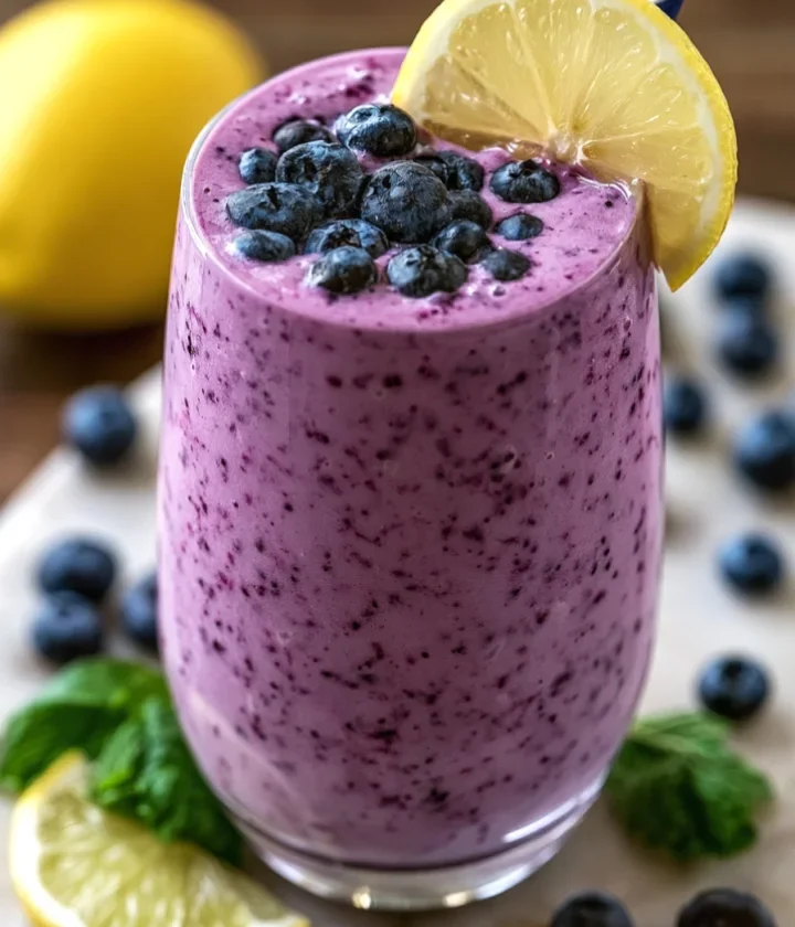 anti-inflammatory lemon blueberry smoothie
