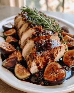 Savory Fig Balsamic Glazed Chicken Thighs Recipe Delight