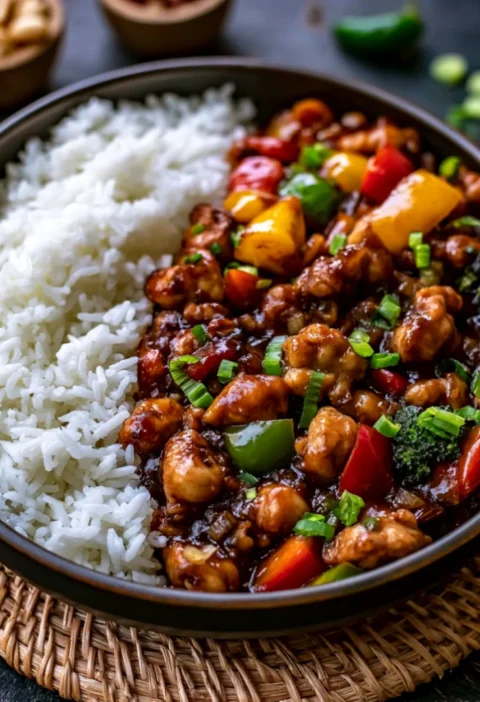 Savory Ground Kung Pao Chicken