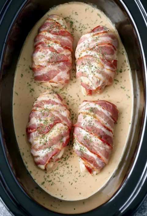 Slow Cooker Mushroom Chicken