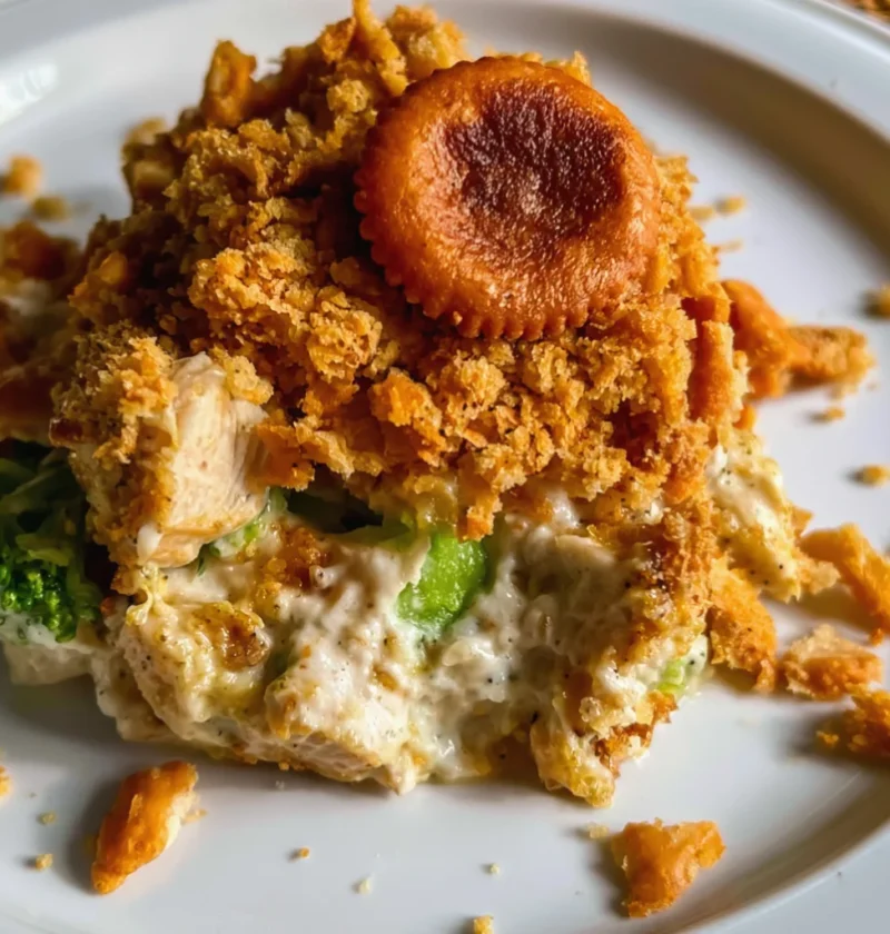 Southern Ritz Cracker Chicken Casserole