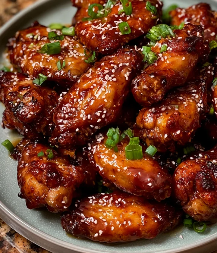 Sticky Honey Garlic Chicken Wings