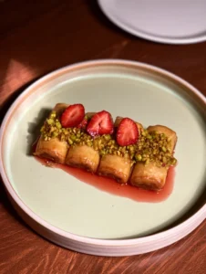 Strawberry Baklava Halloumi