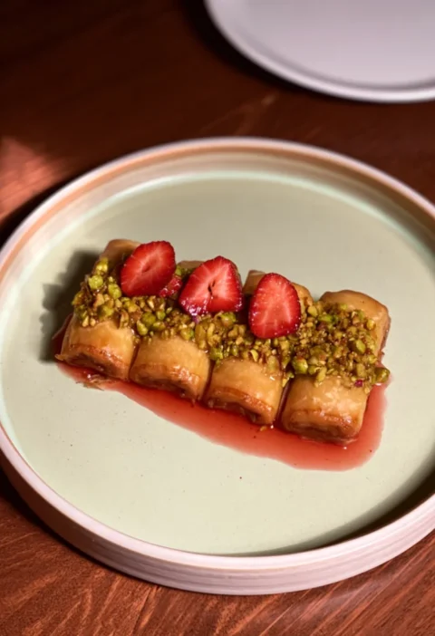 Strawberry Baklava Halloumi