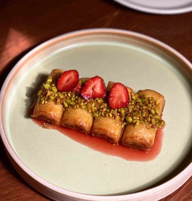 Strawberry Baklava Halloumi