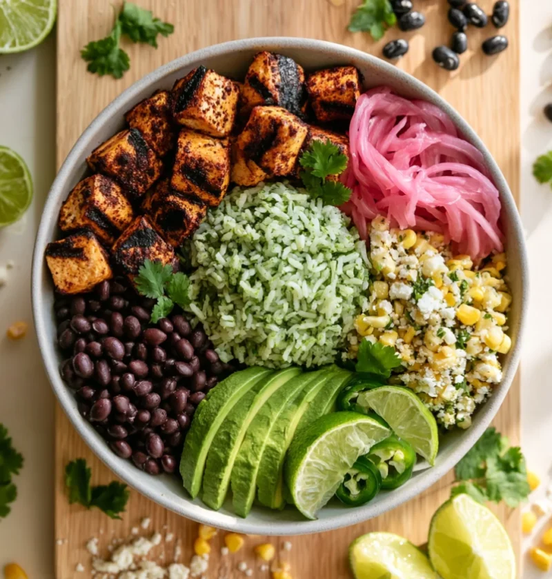 Street Corn Chicken Rice Bowls