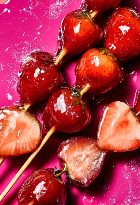 Tanghulu sweet fruit skewers