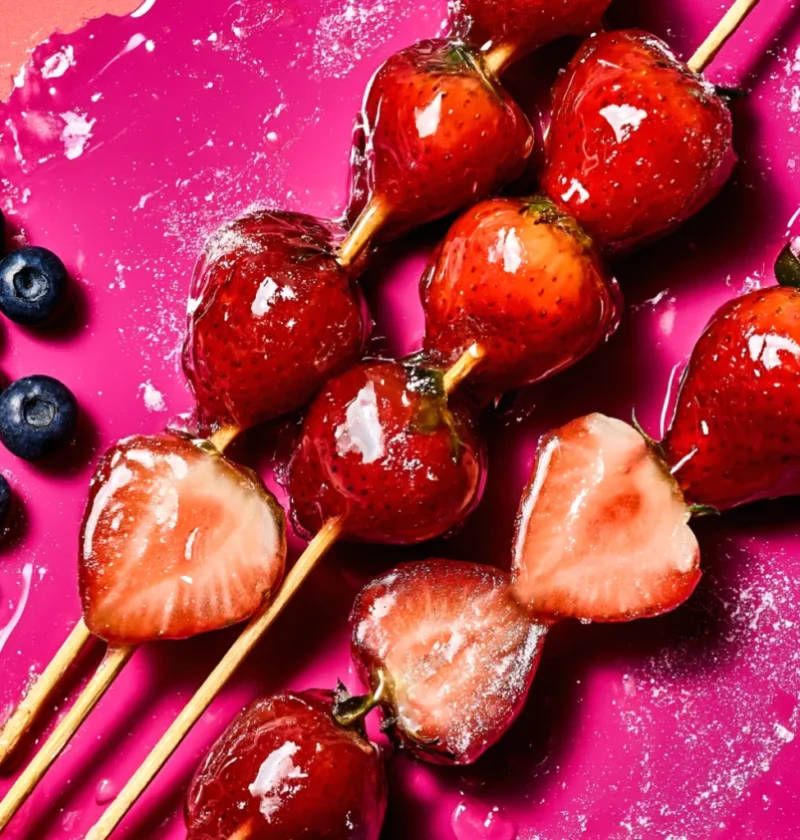 Tanghulu sweet fruit skewers