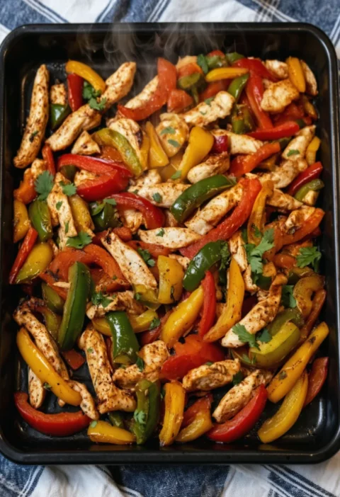 Sheet Pan Chicken Fajitas