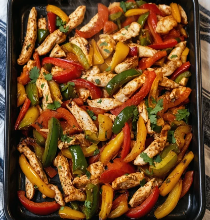 Sheet Pan Chicken Fajitas