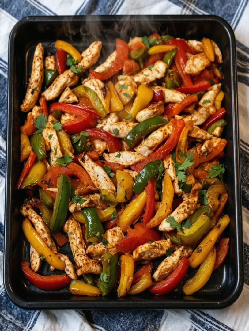 Sheet Pan Chicken Fajitas